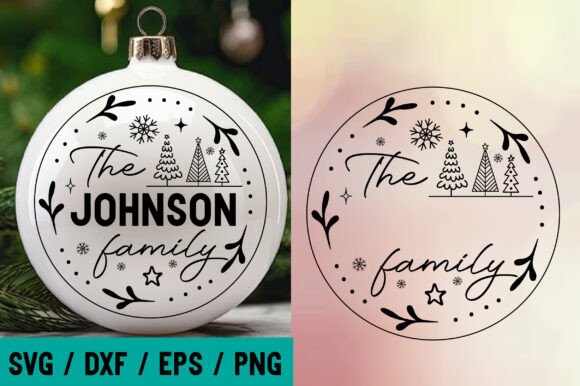 Christmas Ornaments Svg, Personalized