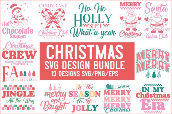 Christmas SVG PNG Bundle Design