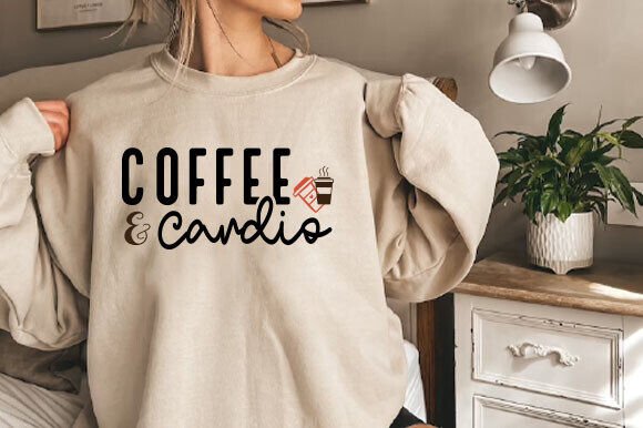 Coffee Cardio Funny Coffee Saying Svg