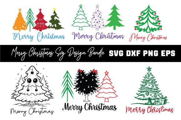 Merry Christmas SVG PNG Bundle, Santa SVG
