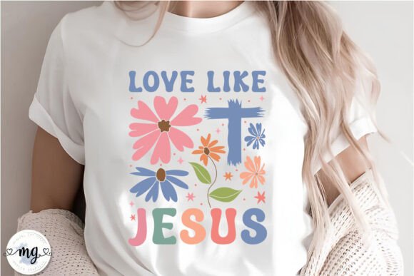 Retro Love Like Jesus SVG